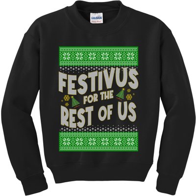 Funny Christmas Festivus For The Rest Of Us Kids Sweatshirt