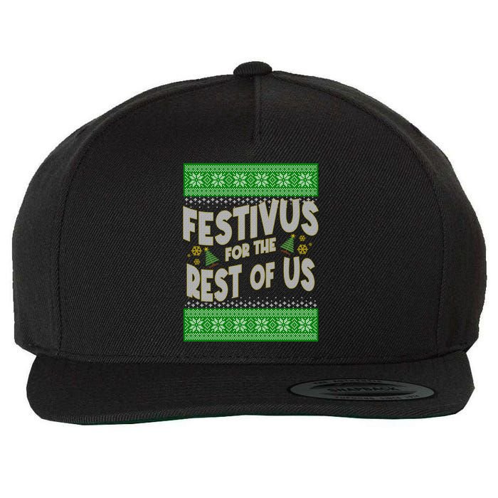 Funny Christmas Festivus For The Rest Of Us Wool Snapback Cap