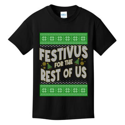 Funny Christmas Festivus For The Rest Of Us Kids T-Shirt