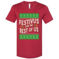 Funny Christmas Festivus For The Rest Of Us V-Neck T-Shirt