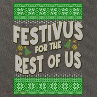 Funny Christmas Festivus For The Rest Of Us Cotton Canvas Backpack