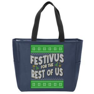 Funny Christmas Festivus For The Rest Of Us Zip Tote Bag