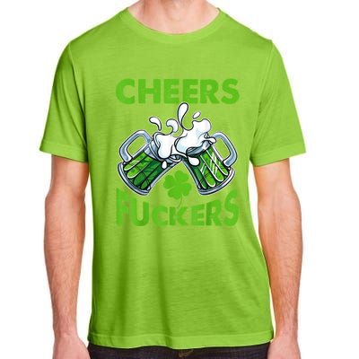 Funny Cheers Fuckers St Patricks Day Beer Mugs Drinking Adult ChromaSoft Performance T-Shirt