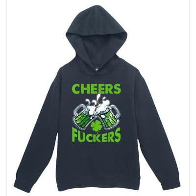 Funny Cheers Fuckers St Patricks Day Beer Mugs Drinking Urban Pullover Hoodie