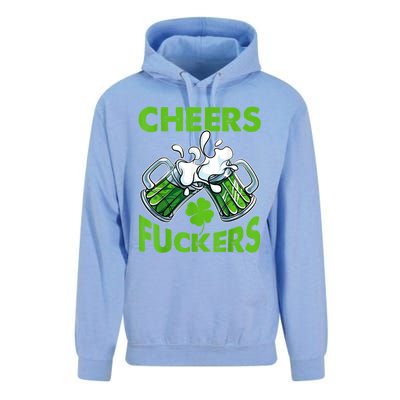 Funny Cheers Fuckers St Patricks Day Beer Mugs Drinking Unisex Surf Hoodie