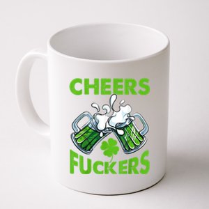 Funny Cheers Fuckers St Patricks Day Beer Mugs Drinking Coffee Mug