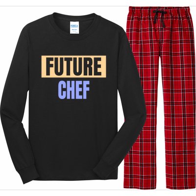 Future Chef Funny Chef Gift Long Sleeve Pajama Set