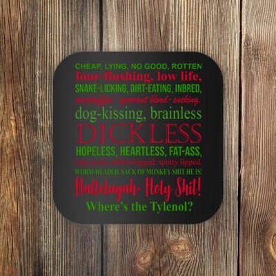 Funny Christmas Family Vacation Movie Quote Coaster