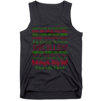 Funny Christmas Family Vacation Movie Quote Tank Top