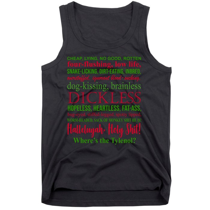 Funny Christmas Family Vacation Movie Quote Tank Top