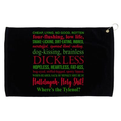 Funny Christmas Family Vacation Movie Quote Grommeted Golf Towel