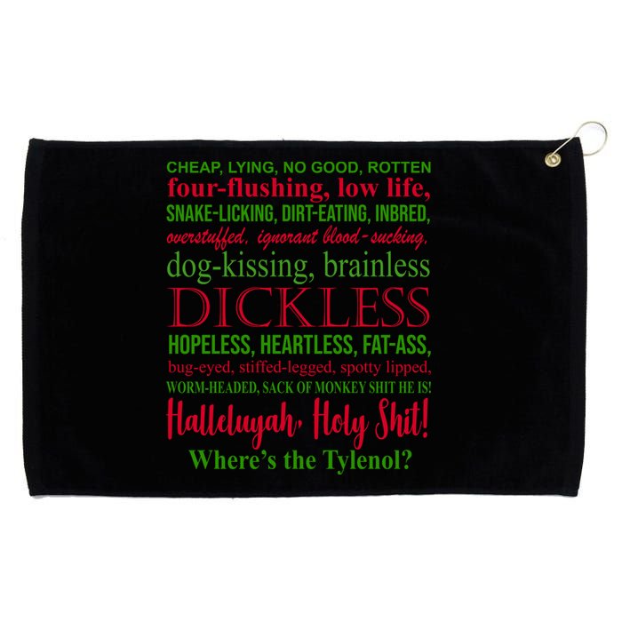 Funny Christmas Family Vacation Movie Quote Grommeted Golf Towel