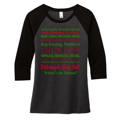 Funny Christmas Family Vacation Movie Quote Women's Tri-Blend 3/4-Sleeve Raglan Shirt