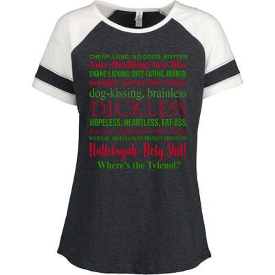 Funny Christmas Family Vacation Movie Quote Enza Ladies Jersey Colorblock Tee