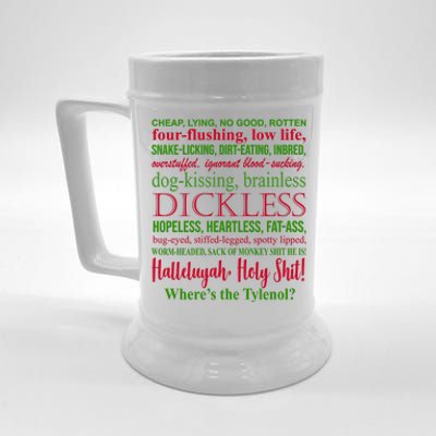 Funny Christmas Family Vacation Movie Quote Beer Stein