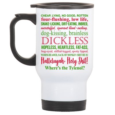 Funny Christmas Family Vacation Movie Quote Stainless Steel Travel Mug