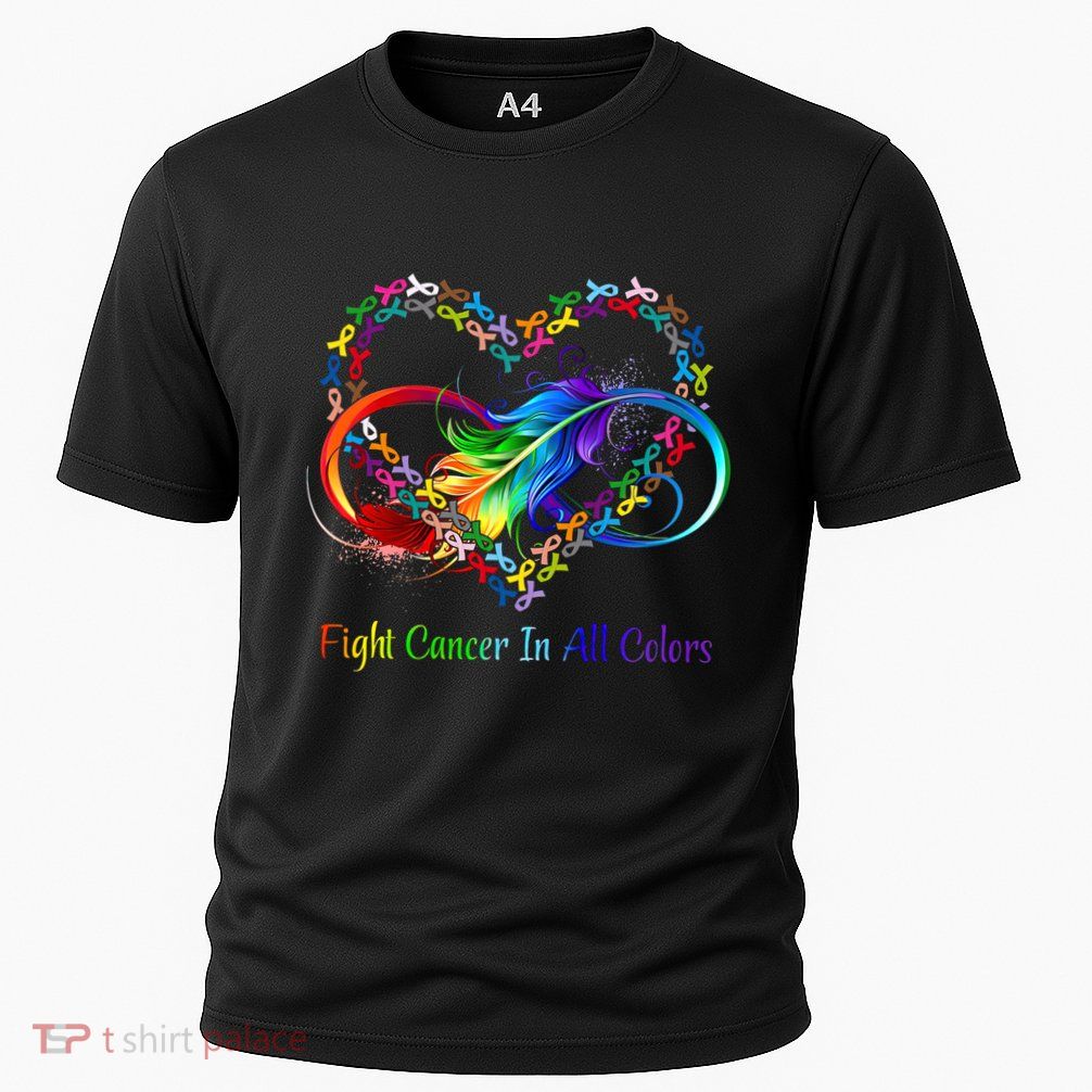 Fight Cancer Feather Ribbons Cool Gift Performance Shirt