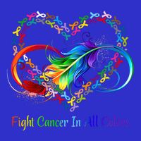 Fight Cancer Feather Ribbons Cool Gift Sweatshirt