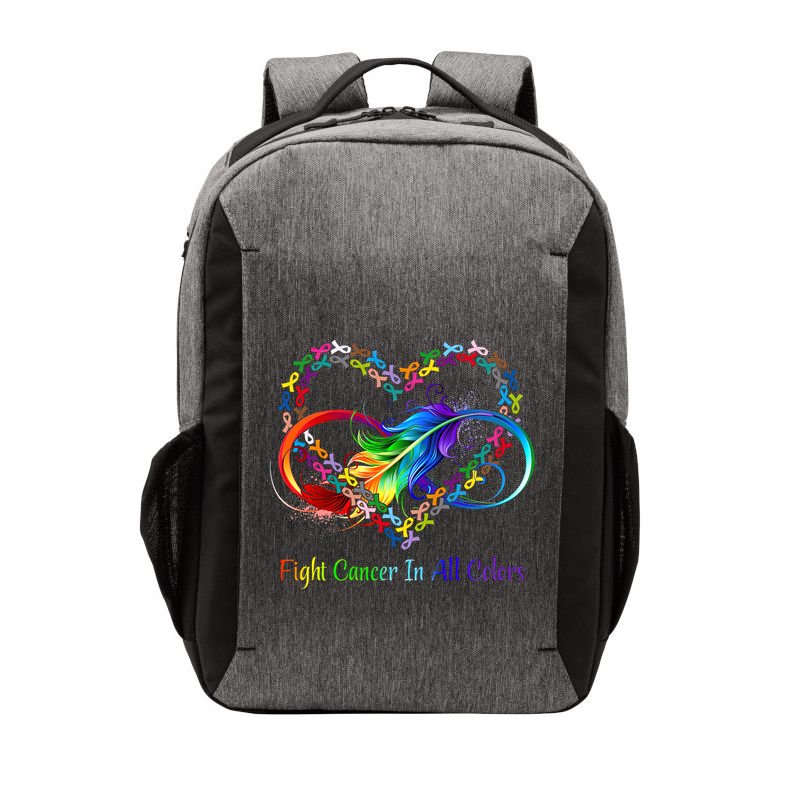 Fight Cancer Feather Ribbons Cool Gift Vector Backpack