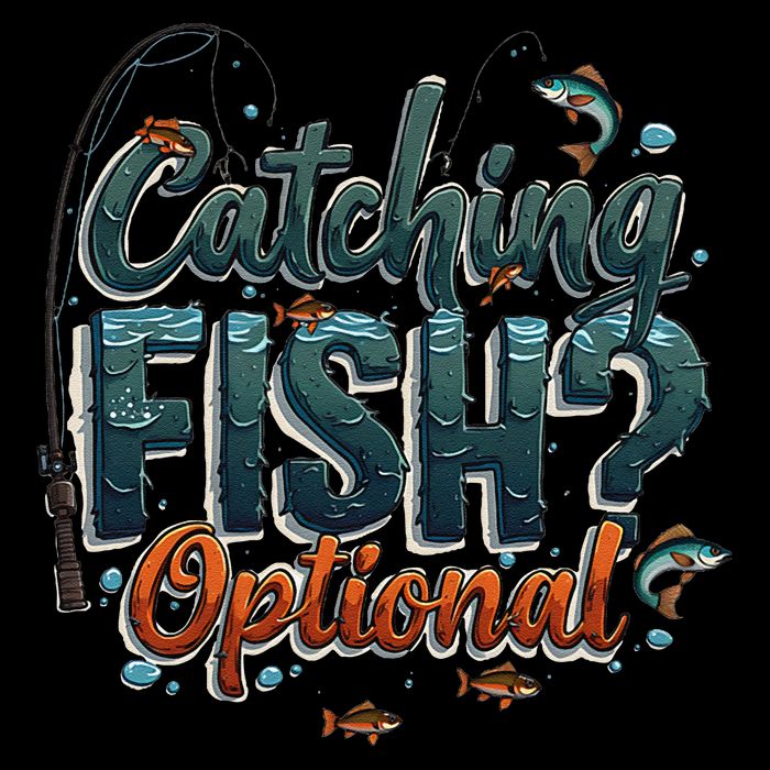 Fishing Catching Fish Optional Relaxing Required 16 in Basic Backpack