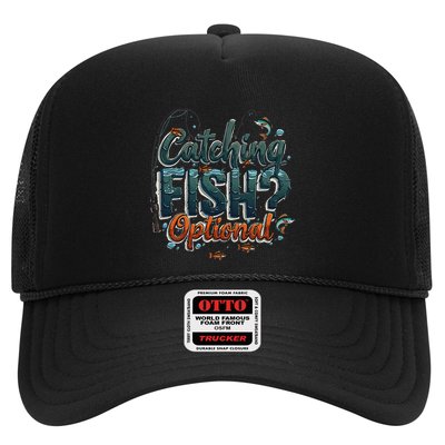 Fishing Catching Fish Optional Relaxing Required Trucker Hat