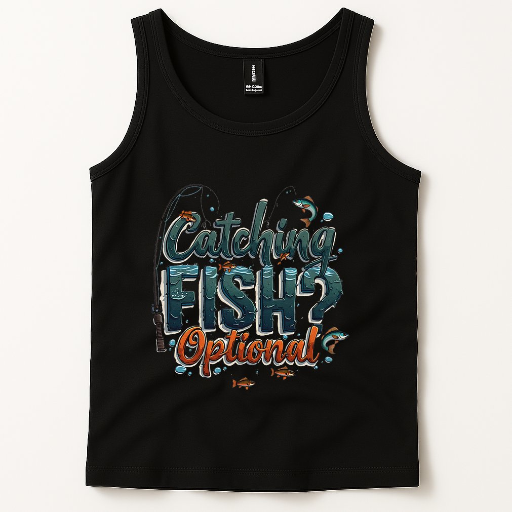 Fishing Catching Fish Optional Relaxing Required Tank Top