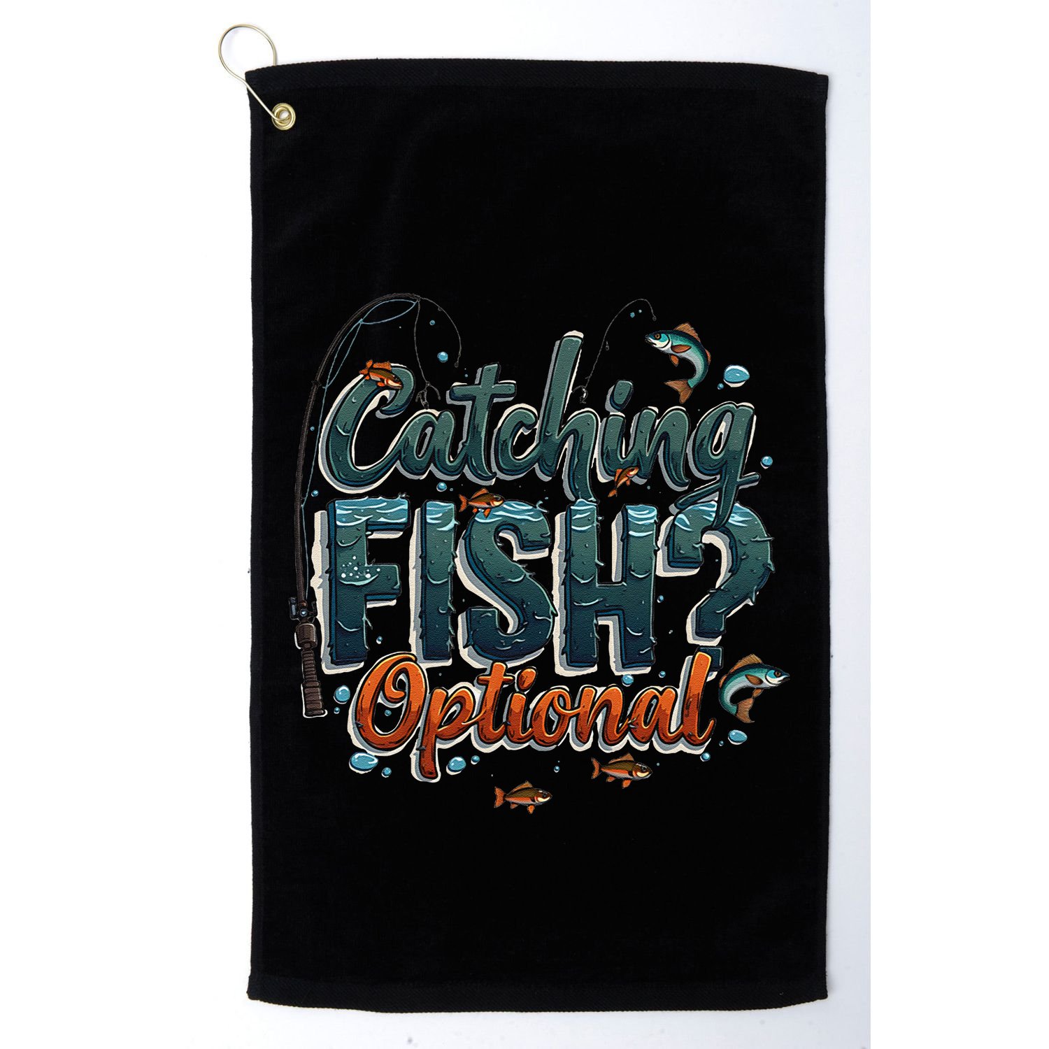 Fishing Catching Fish Optional Relaxing Required Golf Towel