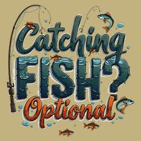 Fishing Catching Fish Optional Relaxing Required Cooling Performance Crew T-Shirt