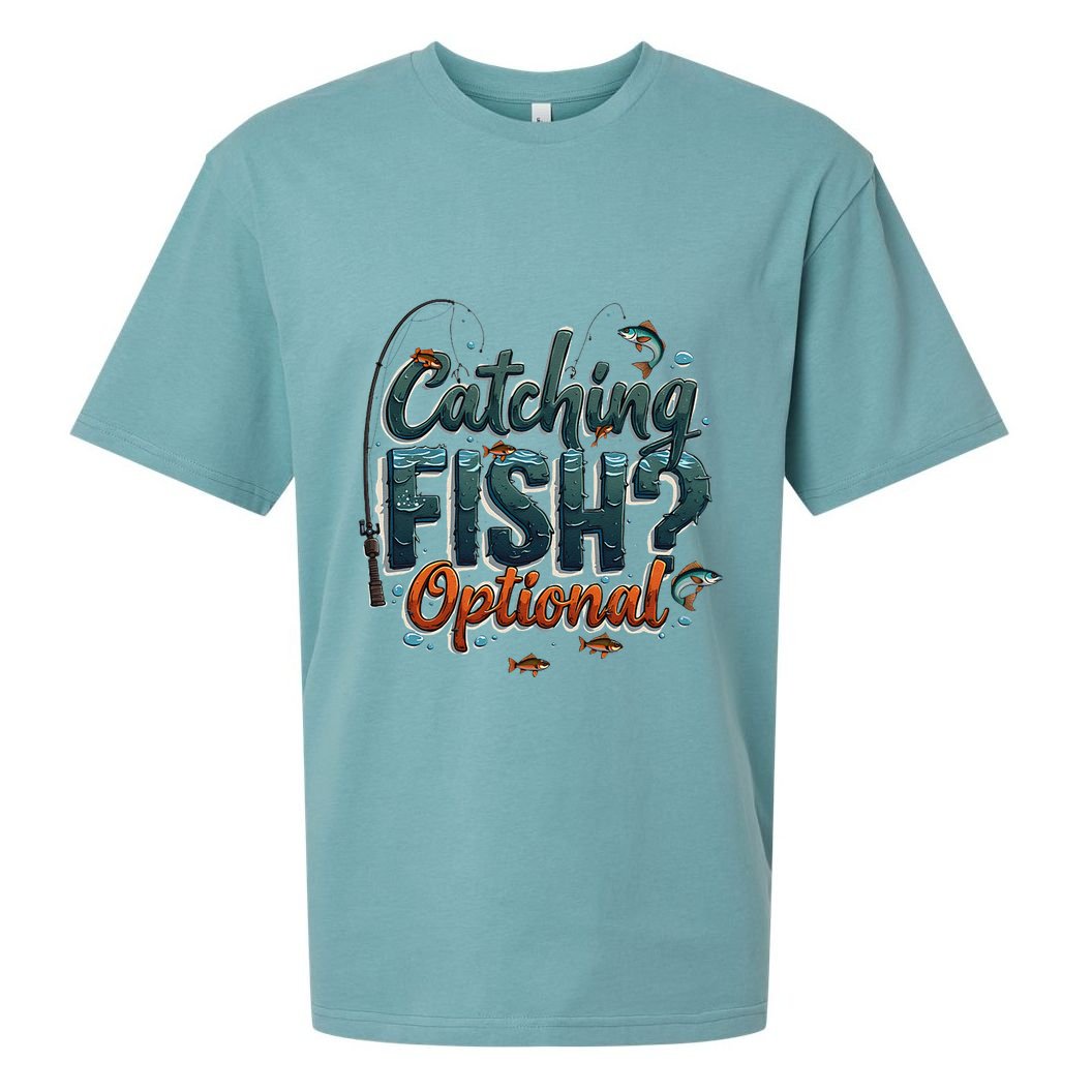 Fishing Catching Fish Optional Relaxing Required Sueded Cloud Jersey T-Shirt