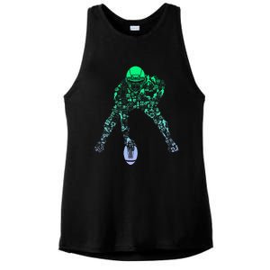 Football Center For Football Player Football Ladies PosiCharge Tri-Blend Wicking Tank