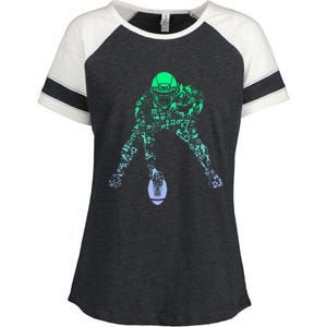 Football Center For Football Player Football Enza Ladies Jersey Colorblock Tee