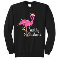 Flamingo Christmas Funny Merry Christmas Flamingo Santa Xmas Sweatshirt