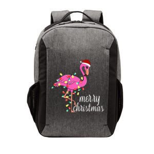 Flamingo Christmas Funny Merry Christmas Flamingo Santa Xmas Vector Backpack