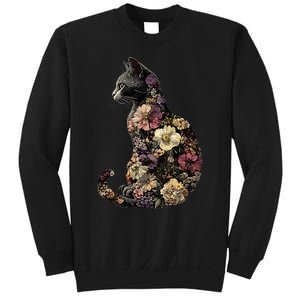 Floral Cat Sweatshirt