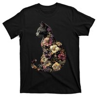 Floral Cat T-Shirt