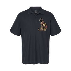 Floral Cat Softstyle Adult Sport Polo