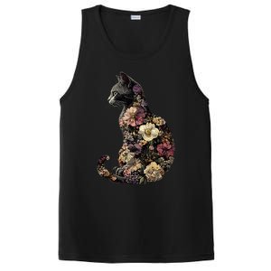 Floral Cat PosiCharge Competitor Tank