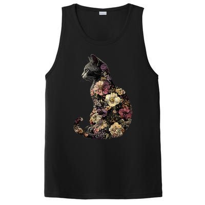 Floral Cat PosiCharge Competitor Tank