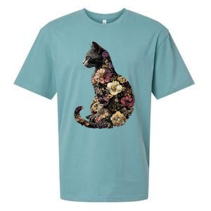 Floral Cat Sueded Cloud Jersey T-Shirt