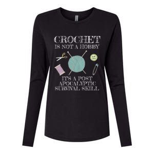 Funny Crochet For Crocheting Lovers Gift Womens Cotton Relaxed Long Sleeve T-Shirt