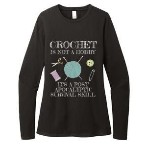 Funny Crochet For Crocheting Lovers Gift Womens CVC Long Sleeve Shirt