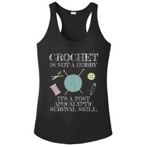 Funny Crochet For Crocheting Lovers Gift Ladies PosiCharge Competitor Racerback Tank