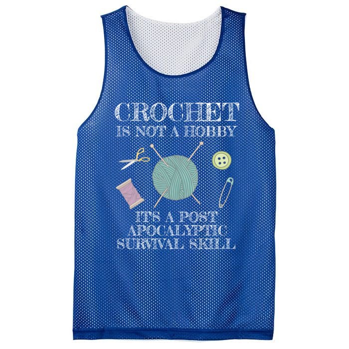 Funny Crochet For Crocheting Lovers Gift Mesh Reversible Basketball Jersey Tank