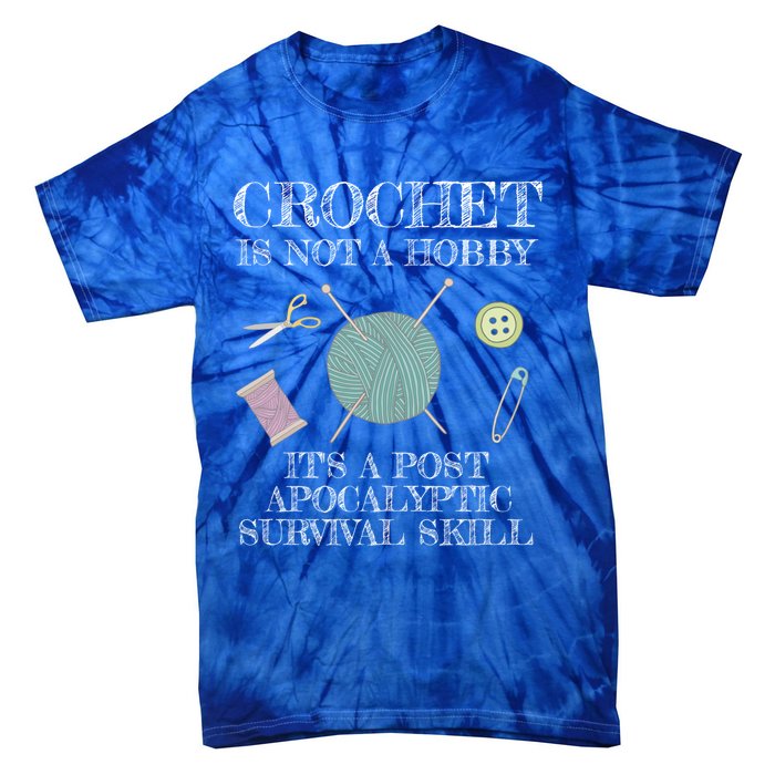 Funny Crochet For Crocheting Lovers Gift Tie-Dye T-Shirt