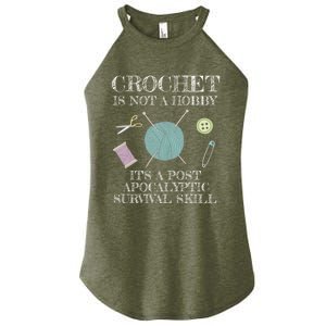 Funny Crochet For Crocheting Lovers Gift Women's Perfect Tri Rocker Tank