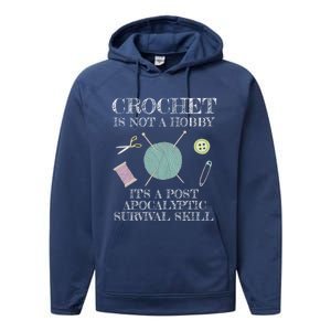 Funny Crochet For Crocheting Lovers Gift Performance Fleece Hoodie