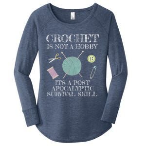 Funny Crochet For Crocheting Lovers Gift Women's Perfect Tri Tunic Long Sleeve Shirt