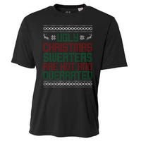 Funny Christmas For Ugly Sweater Party Kids Cooling Performance Crew T-Shirt