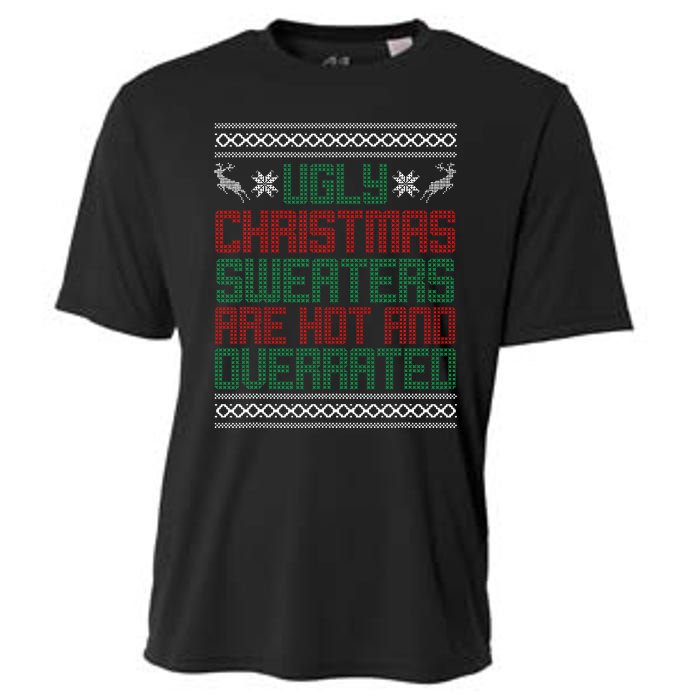 Funny Christmas For Ugly Sweater Party Kids Cooling Performance Crew T-Shirt