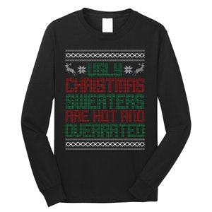 Funny Christmas For Ugly Sweater Party Kids Long Sleeve Shirt